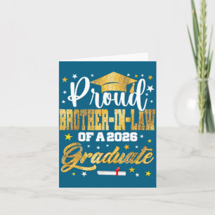 Proud Brother Law 2026 Graduate Illustration Card