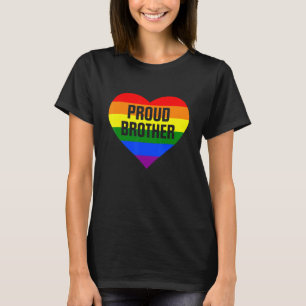 Proud Brother  Lgbt Pride Family Support  Pride Mo T-Shirt