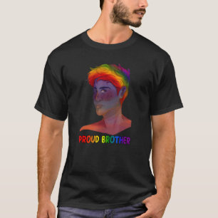 Proud Brother Lgbt Pride Month Say Gay Ally Rainbo T-Shirt