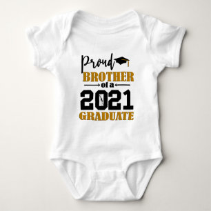 Proud Brother Of A 2021 Graduate Baby Bodysuit