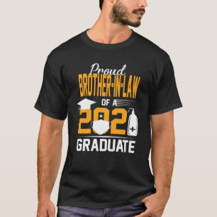 Proud Brother Of A 2021 Graduate Face Mask Hand Sa T-Shirt