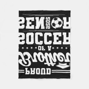 Proud Brother Of A 2026 Senior Soccer Graduate  Fleece Blanket