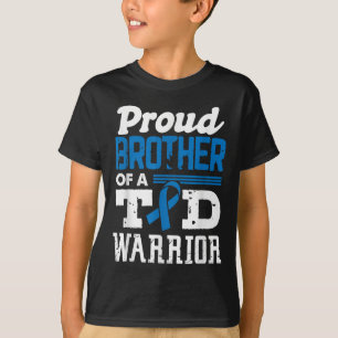 Proud Brother Of A T1d Warrior Diabetes Awareness T-Shirt