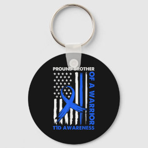 Proud Brother Of A T1d Warrior Type 1 Diabetes Awa Key Ring