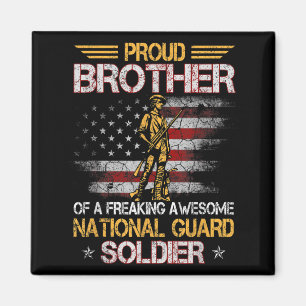 Proud Brother Of National Guard Soldier Veterans D Magnet