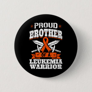 Proud Brotther Of A Leukaemia Warrior Bro Awarenes 6 Cm Round Badge