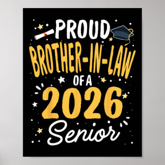 Proud Bruh Of A Cl 2026 Graduate Senior Graduation Poster
