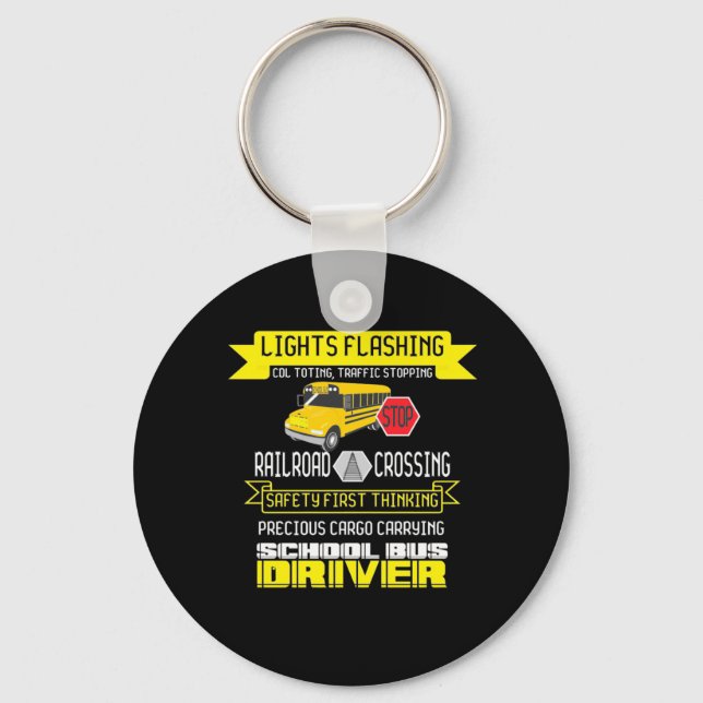 Proud Bus Driver Key Ring (Front)