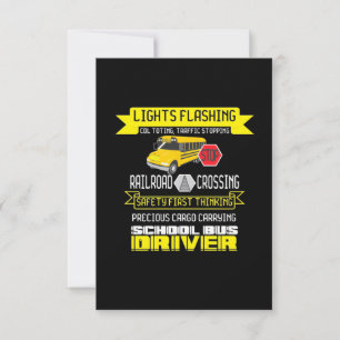 Proud Bus Driver RSVP Card