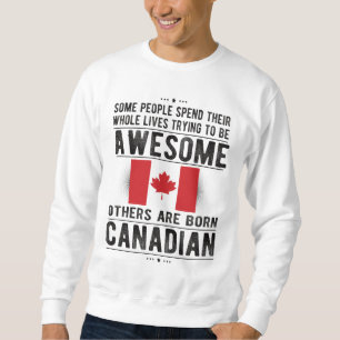 Proud Canadian Flag Canada Heritage Canadian Roots Sweatshirt
