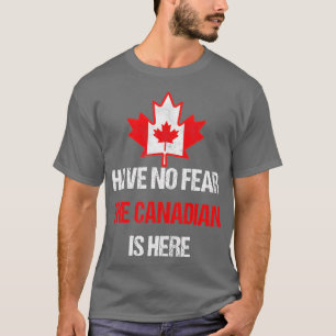 Proud Canadian Made In Canada Maple Leaf Flag  T-Shirt
