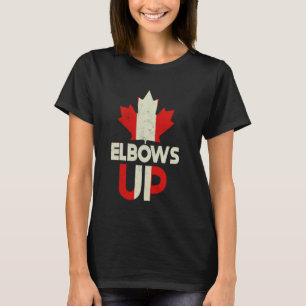 Proud Canadian Strong Canada Elbows Up Canada Est T-Shirt