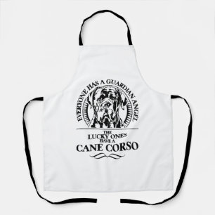 Proud Cane Corso Guardian Angel dog quote Apron