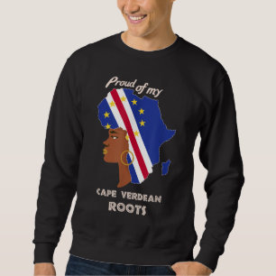 Proud Cape Verdean Roots Black History Month Women Sweatshirt