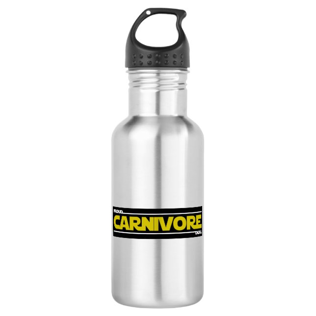 Proud Carnivore. Deal. 532 Ml Water Bottle (Front)