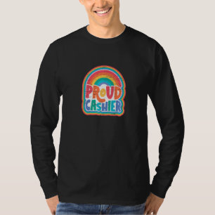 Proud Cashier Lgbtq for a Cash Money Receipt T-Shirt