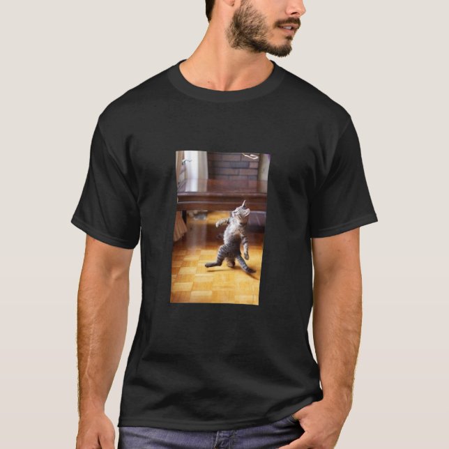 Proud Cat Cool Cat Stroll Meme T-Shirt (Front)