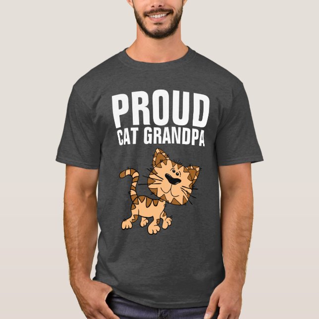 PROUD CAT GRANDPA T-SHIRTS (Front)