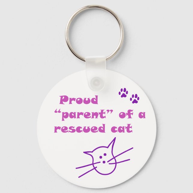 proud cat key ring (Front)