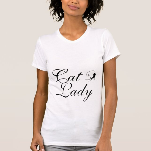 Proud Cat Lady Customisable Shirt (Front)