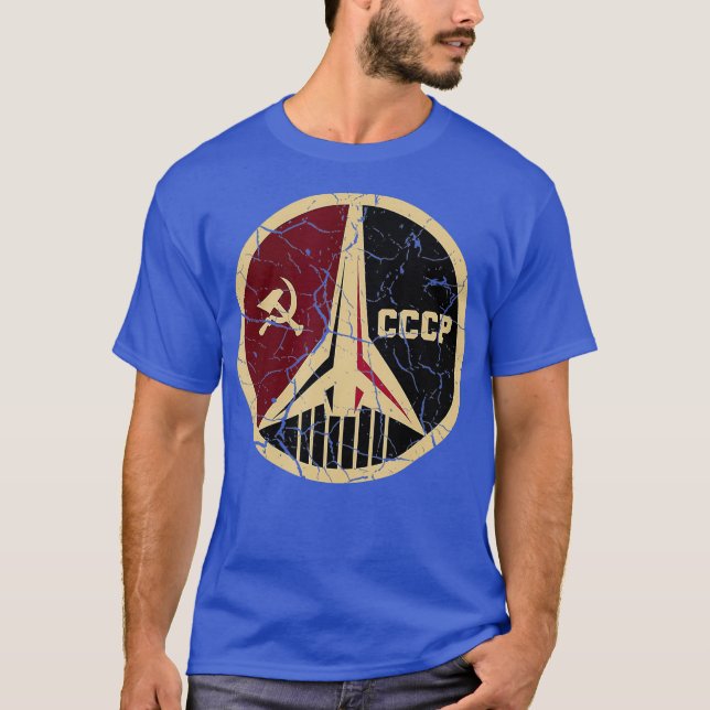 Proud CCCP Shirt Vintage Russia Space Program (Front)