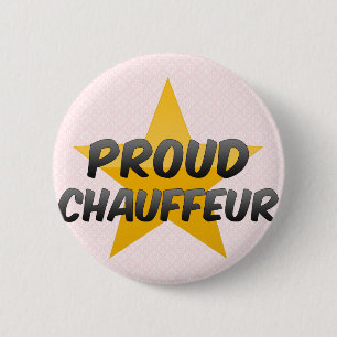 Proud Chauffeur 6 Cm Round Badge