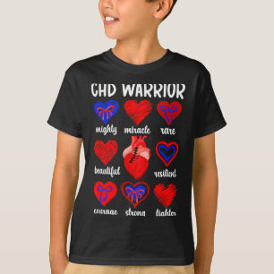 Proud Chd Warrior Congenital Heart Disease Awarene T-Shirt