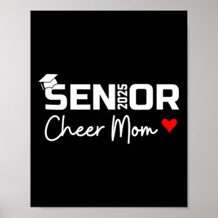 Proud Cheer Mum Of A Cl Of 2025 Senior Graduate Re Poster