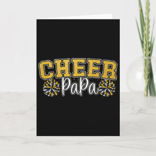 Proud Cheer Papa My Favorite Cheerleader Calls Me Card