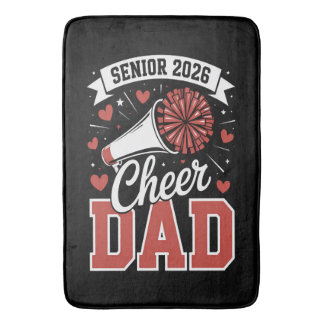 Proud Cheer Senior dad 2026 Bath Mat