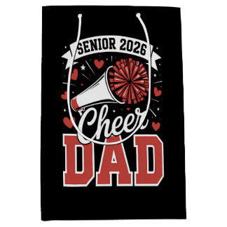 Proud Cheer Senior dad 2026 Medium Gift Bag