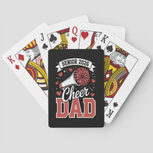 Proud Cheer Senior dad 2026 Playing Cards