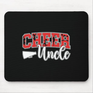 Proud Cheer Uncle On Father's Day Men's Cheerleade Mouse Pad