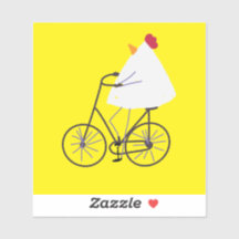 Proud chicken biker