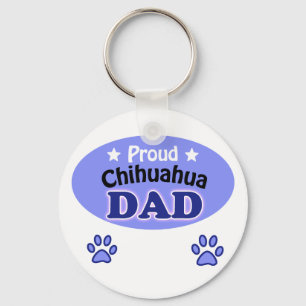 Proud Chihuahua Dad Key Ring