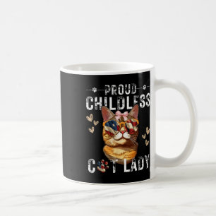 Proud Childless Cat Lady Cat Mum Lovers Coffee Mug