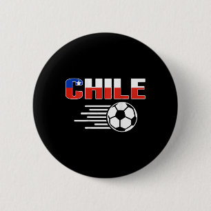 Proud Chile Soccer Lovers Jersey Pride Chilean Foo 6 Cm Round Badge