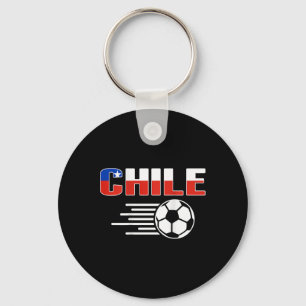 Proud Chile Soccer Lovers Jersey Pride Chilean Foo Key Ring