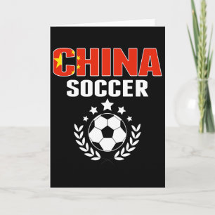 Proud China Soccer Fans Jersey Pride Chinese Footb Card
