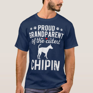 Proud Chipin Grandparents Of The Cutest Chipin Dog T-Shirt