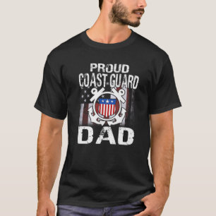 Proud Coast Guard Dad Tee U.S Coast Guard Veteran