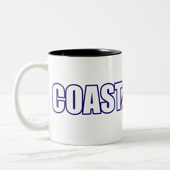 Proud Coast Guard Grandma Two-Tone Coffee Mug (Left)