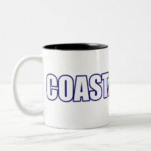 Proud Coast Guard Grandpa Two-Tone Coffee Mug