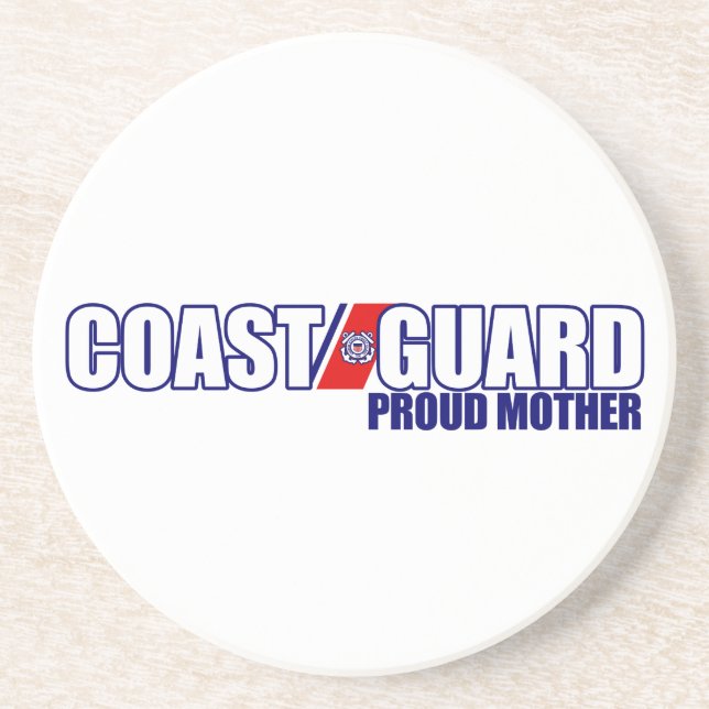 Proud Coast Guard Mother Coaster (Front)