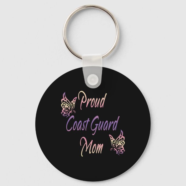 Proud Coast Guard Mum Key Ring (Front)