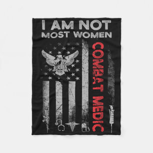 Proud Combat Field Medic Veteran Soldier Gifts Com Fleece Blanket
