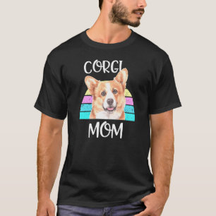 Proud Corgi Mum Welsh Dog Breed Retro Pun T-Shirt