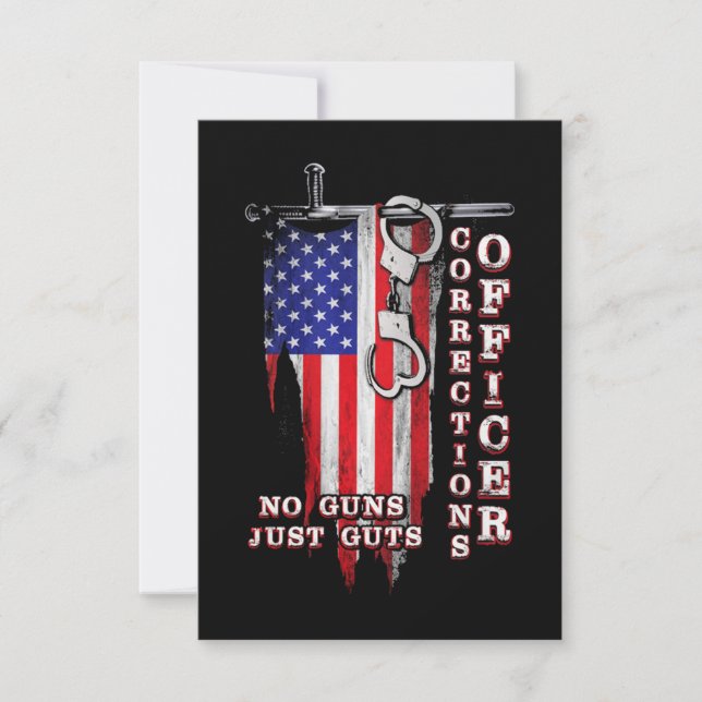 Proud Correctional Officer Card (Front)