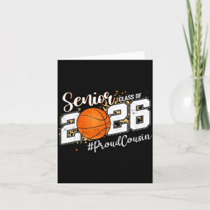 Proud Cousin 2026 Senior Basketball Illustration Card