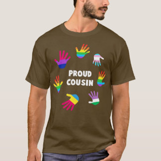 Proud cousin LGBT Gay Pride Tee LGBTQ Supporter G